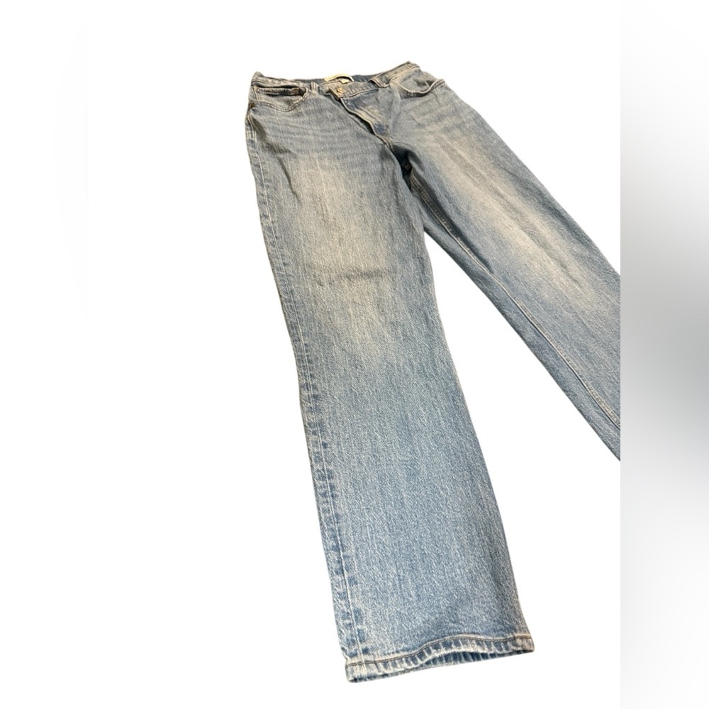 Abercrombie & Fitch Sky Blue Straight Leg Jeans - Picture 6 of 11